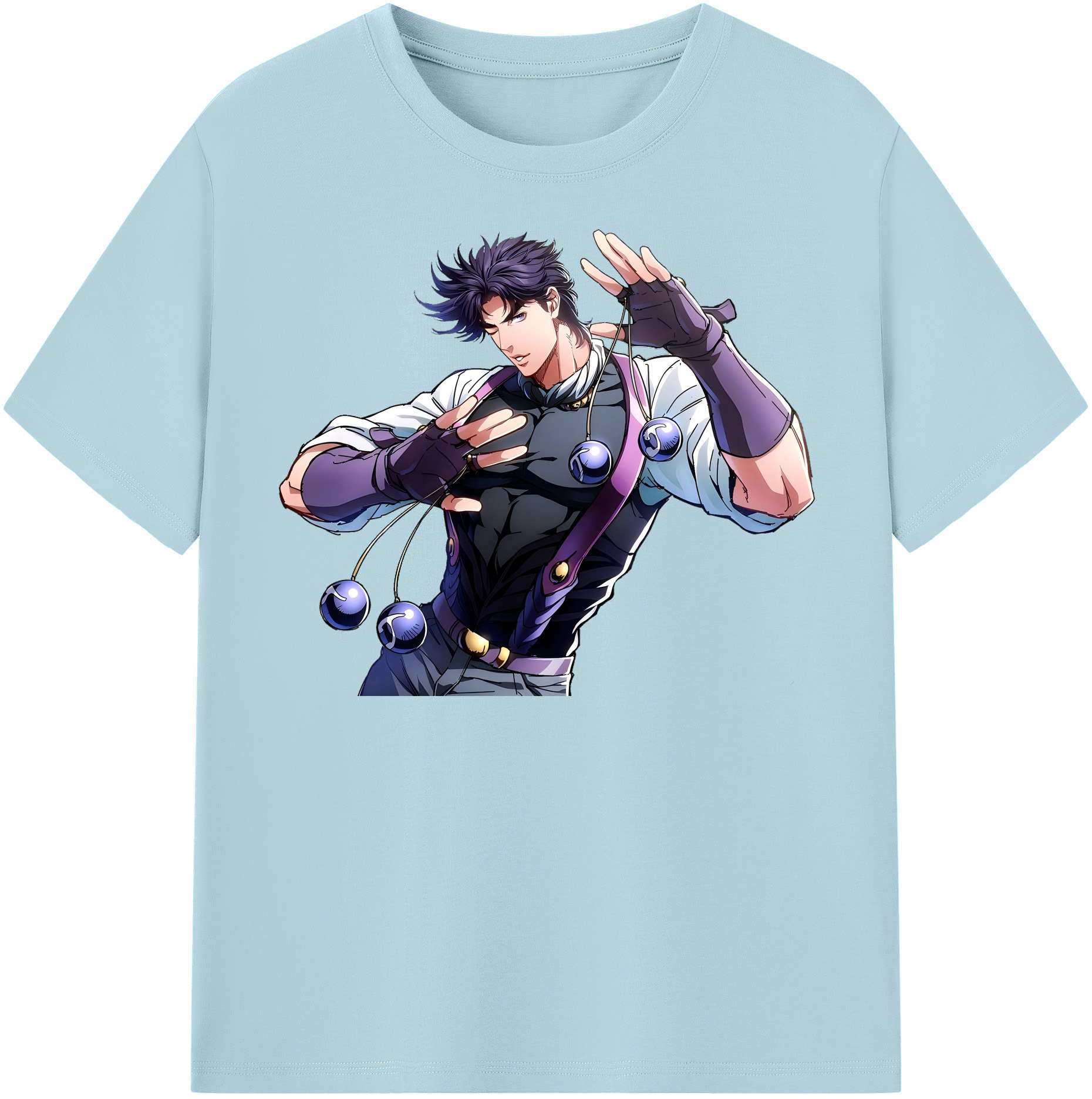 （画像用） ジョジョの奇妙な冒険 JoJo's Bizarre Adventure 綿100％半袖Tシャツ（フロントプリント）